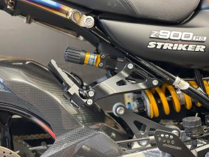 NSR250R\u003cMC21\u003e用　純正　タンデムステップ・サイレンサーステーバイク